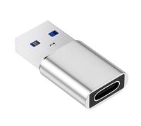 Navna Adaptateur USB 3.0 vers type C, transfert de données haute vitesse 5 Gbit/s et coque en métal à charge rapide 3 A pour smartphones, ordinateurs portables, tablettes, adaptateur USB de type C