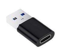 Navna Adaptateur USB 3.0 vers type C, transfert de données haute vitesse 5 Gbit/s et coque en métal à charge rapide 3 A pour smartphones, ordinateurs portables, tablettes, adaptateur USB de type C