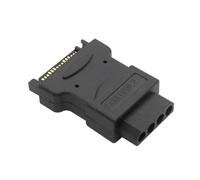 Navna Adaptateurs d'alimentation SATA IDE ABS : connecteur femelle 15 broches vers 4 broches pour une meilleure compatibilité avec câble d'ordinateur anti-usure