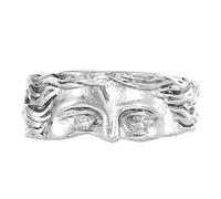 Navna Bague de fête vintage inspirée de la sculpture littéraire pour femme, bijoux réglables pour un look tendance, taille unique, Comme décrit, Comme décrit.