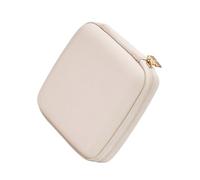 Navna Boîte de rangement élégante pour bijoux avec doublure de protection, plusieurs sections pour boucles d'oreilles, colliers, bagues, organiseurs compacts en polyuréthane