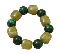 Navna Bracelet moderne en polyacrylate avec perles topologiques incohérentes, accessoire tendance pour tenue décontractée, polyvalente, cadeau de bijoux décontractés, taille unique, Comme décrit