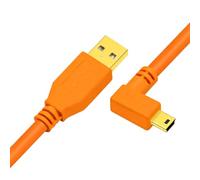 Navna Câble d'appareil photo avec importation de fichiers USB, USB vers 5 | Tether Studio Cordon, gaine en PVC, cordon de données de flux de travail finition or
