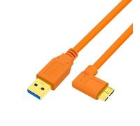 Navna Câble d'appareil photo avec importation de fichiers USB, USB vers | Tether Studio Cordon, gaine en PVC, cordon de données de flux de travail finition or