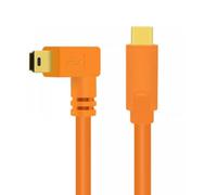 Navna Câble d'appareil photo avec port USB type C vers 5 broches 3 m | Tether Studio Cordon, gaine en PVC, cordon de données de flux de travail finition or