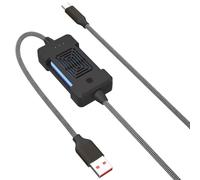 Navna Câble de charge multifonction de 100 W avec cordon tressé chauffe-mains pour voyage, randonnée, aventure, charge rapide USB C