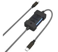 Navna Câble de charge multifonction de 100 W avec cordon tressé chauffe-mains pour voyage, randonnée, aventure, charge rapide USB C