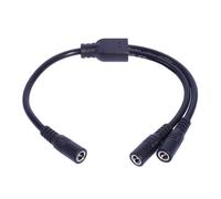 Navna DC 5.5x2.1mm Power Splitter Cord DC5521 Y Splitter Power Cable DC 5.5x2.1mm Fil femelle pour caméra de surveillance
