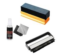 Navna Ensemble de brosses antistatiques en flanelle de qualité supérieure avec liquide et chiffon pour l'entretien des disques pour aiguille et aiguille de platine