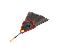 Navna Éventail à main multifonctionnel sur le thème tibétain de paons Décoration d'intérieur Herbe et Satins Main de Wamba