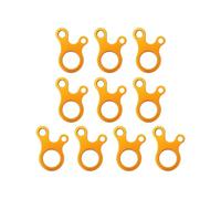 Navna Lot de 10 tendeurs de corde à 3 trous pour corde, régulateur, boucle de réglage de résistance, tendeurs de cordon de camping, outil de nouage