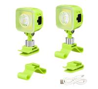 Navna Lot de 2 lampes de chaussures multifonctionnelles, étanches, 5 modes, lumière de course réglable pour coureurs, lumières de chaussures multifonctionnelles