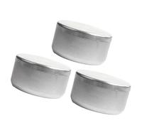 Navna Lot de 3 boîtes de rangement en aluminium pour échantillons de sol en laboratoire, utilisation sur le terrain, bocaux pour conserver des échantillons de jardinage