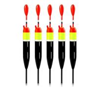 Navna Lot de 5 flotteurs glissants pour la pêche en eau salée, flotteurs de balsa et pêche à la truite crappie