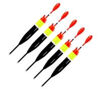 Navna Lot de 5 flotteurs glissants pour la pêche en eau salée, flotteurs de balsa et pêche à la truite crappie