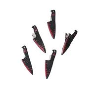 Navna Lot de 5 paires de ciseaux d'Halloween en acrylique pour déguisement, déguisement, poignards, haches