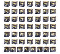 Navna Lot de 50 boîtes de rangement en papier pour fêtes de famille et événements communautaires