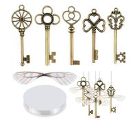 Navna Lot de 50 breloques libellules en bronze antique pour accessoires faits à la main