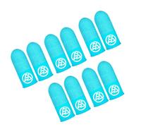 Navna Peacocks Manchons de doigts lumineux pour tablettes écrans tactiles haute sensibilité Ajustement confortable Utilisation nocturne Scénarios de jeu Touches légères Bleu