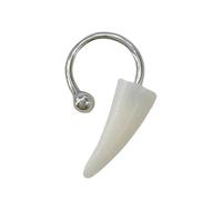 Navna Piercing de lèvre en résine en forme de fer à cheval - Anneaux en forme de C - Anneaux de lèvre en résine punk - Pour Halloween, célébration du corps, taille unique, Comme décrit, Comme décrit.