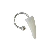 Navna Piercing de lèvre en résine en forme de fer à cheval - Anneaux en forme de C - Anneaux de lèvre en résine punk - Pour Halloween, célébration du corps, taille unique, Comme décrit, Comme décrit.