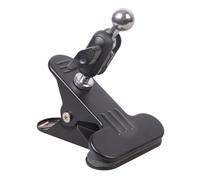 Navna Pince en fer rotative à 360° avec support à tête sphérique compatible avec voiture, bureau, cuisine, supports de téléphone, mâchoire réglable de 5 cm, pince de téléphone avec base à vis