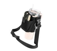 Navna Porte-gobelet portable avec poignée en nylon - Convient pour le rangement de téléphone et d'accessoires - Idéal pour les trajets quotidiens et en plein air - Support de téléphone en nylon