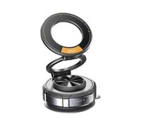 Navna Support de téléphone avec ventouse sous vide, double système d'aimant, bouton rotatif pour la maison, le bureau, la voiture - Adsorption sous vide - Poignée de téléphone