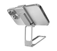 Navna Support de téléphone portable pliable pour voyage - Rotation à 360° - Hauteur réglable - En alliage - Pour la plupart des téléphones portables