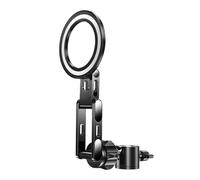 Navna Supports de téléphone réglables à 360° en aluminium renforcé, interfaces à filetage général 1/4, systèmes de montage d'appareil photo pour adaptateurs de support de téléphone de voyage