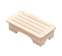 Navna Tabouret repose-pieds en bois massif pour une mobilité facile, se fonde parfaitement avec les intérieurs de la maison, marche pratique pour un usage quotidien en bois pour salle de bain