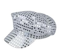 Navoys Chapeau disco des années 70 - Chapeaux de fête à paillettes argentées pour adultes, convient pour déguisement Eurovision Elton John et Abba, accessoires unisexes des années 70 pour homme et