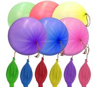 NAVOYS Lot de 22 ballons multicolores de qualité supérieure avec poignées en bande élastique - Multicolore - Remplissage de sacs de fête pour enfants, piñata | Jeux d'intérieur et d'extérieur pour