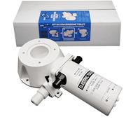 Navpower Kit de conversion pour WC universel 12 V - Kit de conversion WC manuel à électrique horrizontale - bateau caravane - Compatible avec Jabsco TMC Ocean