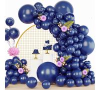 Navy Blue Balloon, 120 Pieces Kit Arch Balloon Dark Blue, Balloons Decorations Birthday Wedding Baby Shower Baptism Boys Men 18/12/10/5 Inches