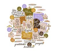 Navy Peony Lot de 48 autocollants de tableau de vision dévotionnelle - pour planificateurs chrétiens et religieux