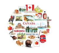 Navy Peony stickers grand format Canada - Illustrés à la main, aquarelle, finition brillante, imperméables - Pour valise, ordinateur portable, gourde (29 pièces)