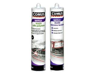 NAVYFLEX COLLE POLYMERE NOIR 290 ML - Mastic élastomère à base de polymère MS - COMUS MARINE