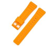 NAVZA Bracelet de montre de rechange étanche en caoutchouc de silicone pour Casio F-91W (orange)