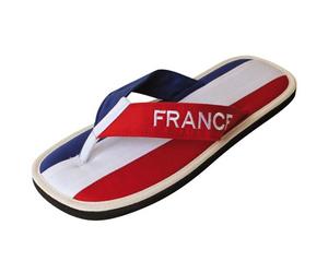 Nawemo Tongs à la cannelle France, Bleu/blanc/rouge., 42/43 EU