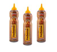 Nawhal’s Sauce Barbecue 500 Ml Lot de 3 - Sauce smoky, idéale pour vos préparations chaudes ou froides - S’utilise en sauce ou marinade - Riche en goût fumé et texture savoureuse.