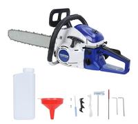 nawoefii Tronconneuse Thermique 2200 W, tronçonneuse à l'essence, moteur 2 températures 58cc, scie à bois sans fil haute puissance, pour la coupe de bois et l'élagage (Bleu)