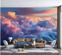 NAWVNMI Coucher De Soleil Nuages Papier Peint Photographie De Nature Fond Mur Grande Murale Salon Canapé TV Fond Mur Papier Peint Chambre D'Enfants Salle de SéJour Chambre à Coucher- 450 x 315cm