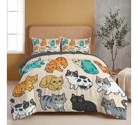 NAWVNMI Design Plat Animaux Couvre Lit Matelassé