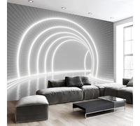 NAWVNMI Papier Peint Panoramique Tunnel En Briques Perspective Intérieure Soie, 200 x 140cm, Poster geant Mural, pour Salon Chambre restaurant Décoration Murale