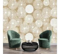 NAWVNMI Papier Peint Soie Panoramique Coquille D'Oursin Texture, 150 x 105cm, 3D Poster Geant Mural Personnalisé, Chaude Luxueuse, pour Salon Chambre restaurant Décoration Murale