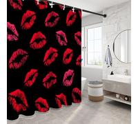 NAWVNMI Rideau de Douche Hickey Simple Romantique pour Salle de Bain, Tissu Polyester Anti Moisissure Imperméable Lavable, 240 x 200 cm avec Crochets