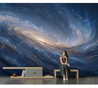 NAWVNMI Voie Lactée Nébuleuse Papier Peint Astronomie Photographie Fond Mur Grande Murale Salon Canapé TV Fond Mur Papier Peint Chambre D'Enfants Salle de SéJour Chambre à Coucher- 300 x 210cm