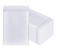 NaXew Lot de 10 enveloppes rembourrées A3 avec bande autocollante facile à déchirer et à bulles pour envoi postal, emballage de protection rembourré, 300 x 445 (blanc, A3)