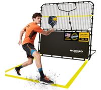 NaxKizo Filet de rebond de pickleball de 2,1 x 2,1 m, filet de pickleball pour entraînement de volleys Dinks, frappes, angle réglable librement pour entraînement de pickleball pour extérieur et
